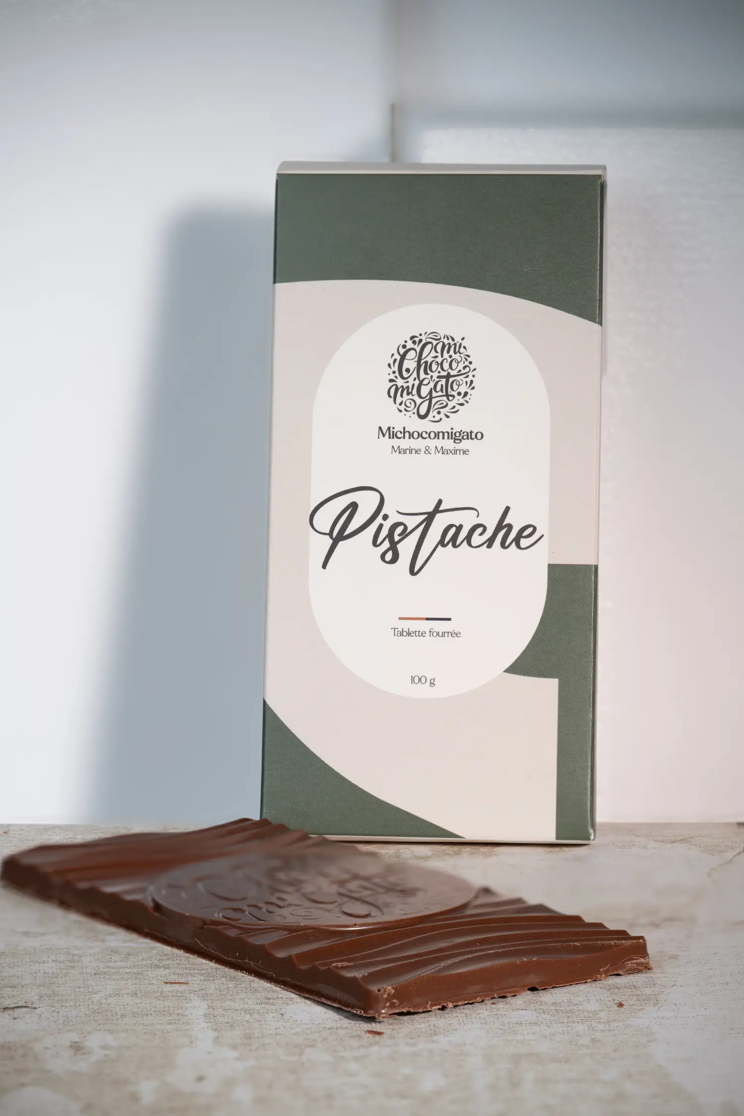 Tablette Praliné Pistache